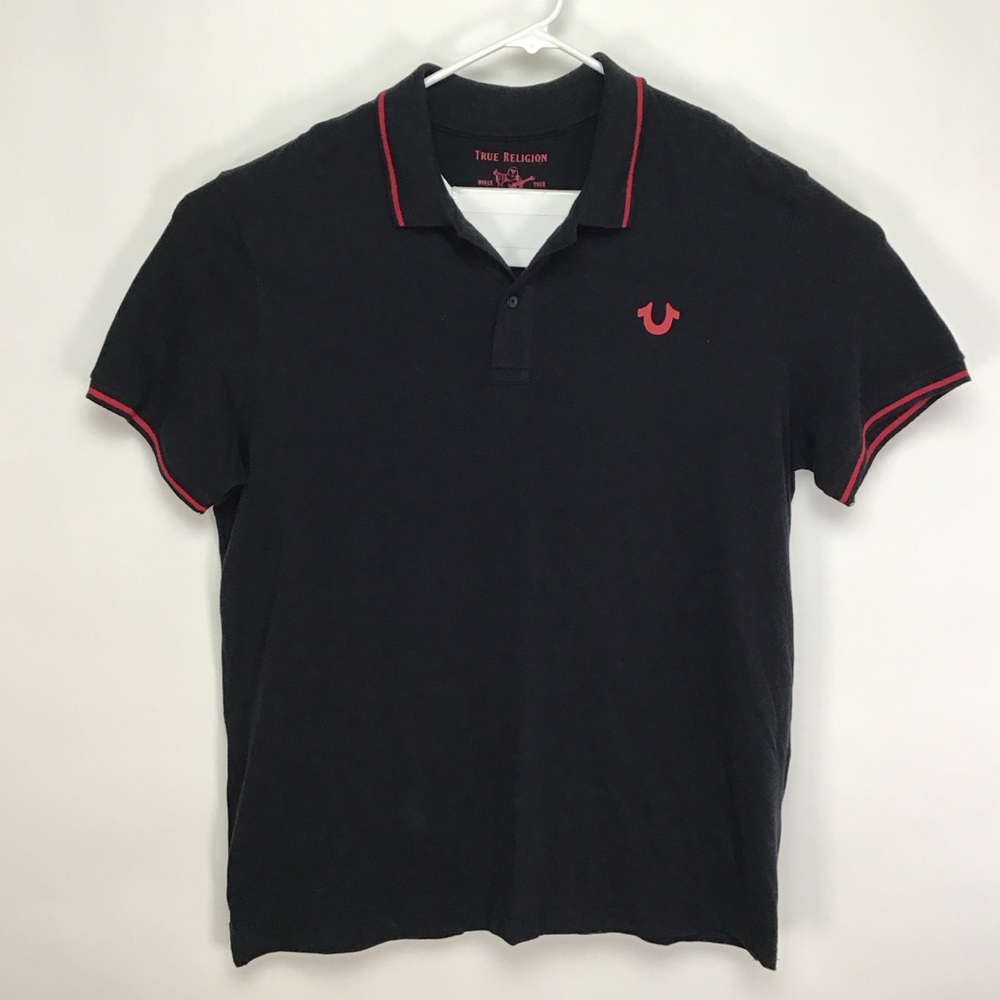 True Religion men’s short sleeve polo shirt 2XL